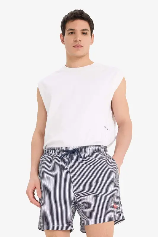 Short Swim Shorts - Navy - 3