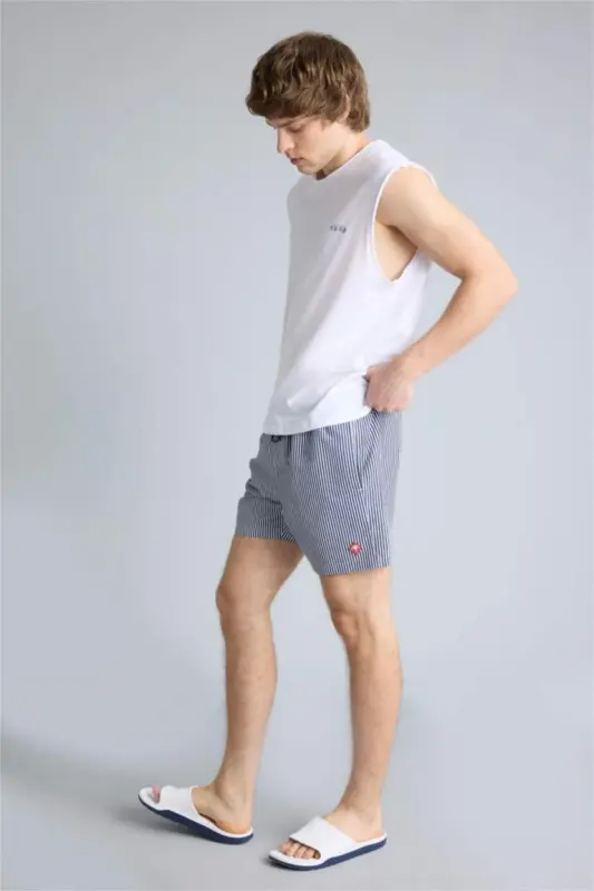 Short Swim Shorts - Navy - 2