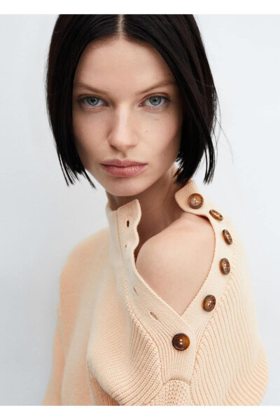 Shoulder button stitch sweater - 14
