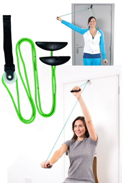 Shoulder Periarthritis Suitable Shoulder Pulley Home Physical Therapy Pulley Can Be Hung on Door Injury Relief - 1