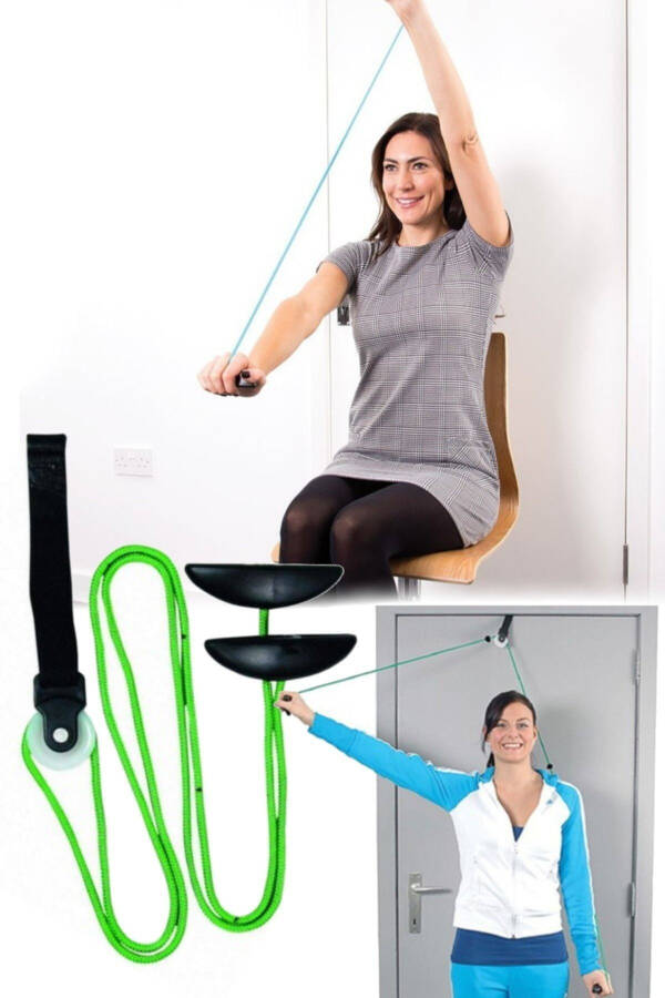 Shoulder Periarthritis Suitable Shoulder Pulley Home Physical Therapy Pulley Can Be Hung on Door Injury Relief - 2