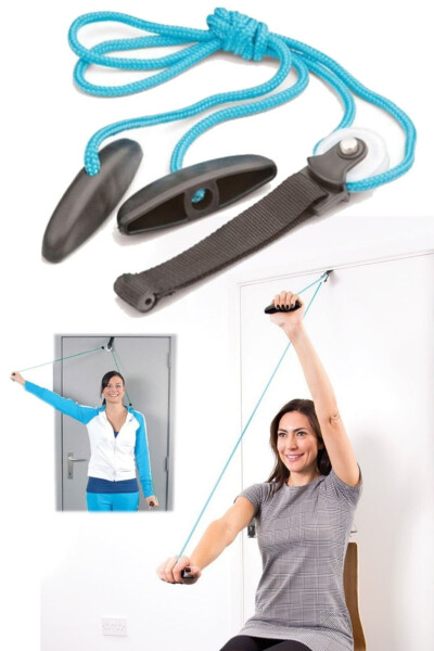 Shoulder Periarthritis Suitable Shoulder Pulley Home Physical Therapy Pulley Can Be Hung on Door Injury Relief - 4