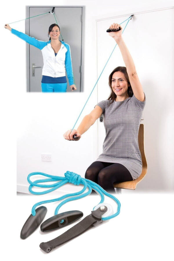 Shoulder Periarthritis Suitable Shoulder Pulley Home Physical Therapy Pulley Can Be Hung on Door Injury Relief - 5