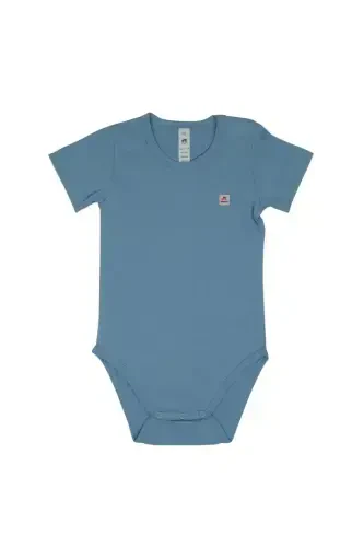 Shoulder Snap Short Sleeve Basic Bodysuit - 1