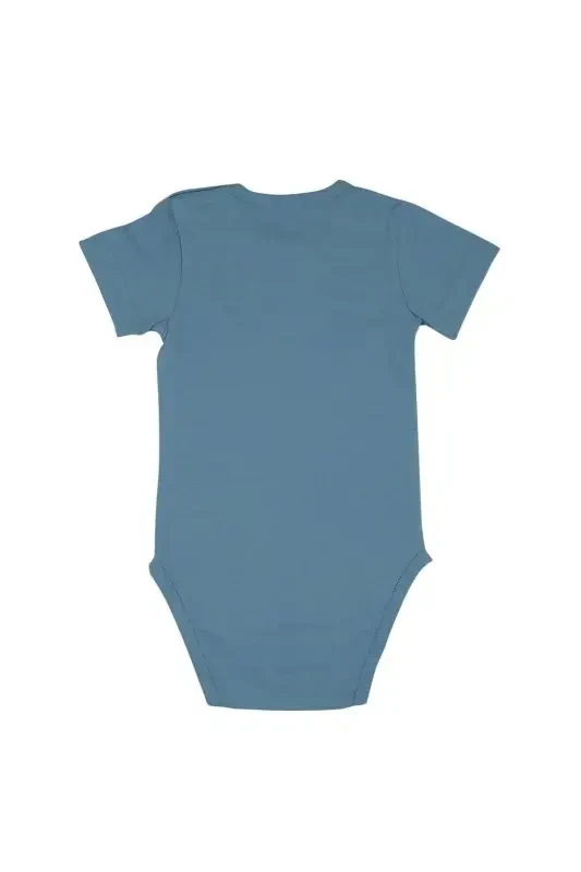 Shoulder Snap Short Sleeve Basic Bodysuit - 2