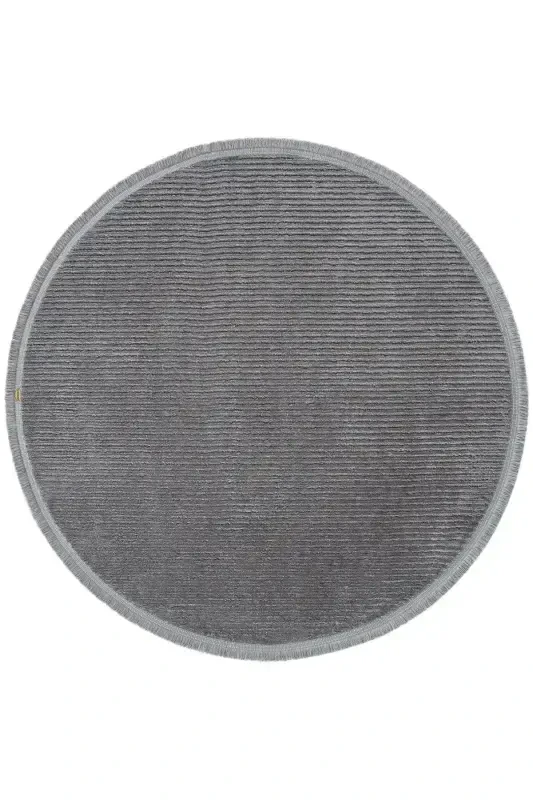 Showcase 3604 Anthracite Soft Carpet Rug Living Room Kitchen Hallway Cut Runner Round Machine Carpet-Anthracite - 2