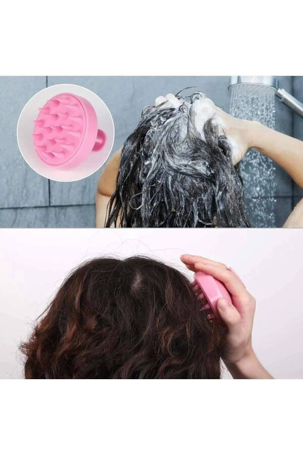 Shower Comb Soft Silicone Hair Washing & Scalp Massage Comb - 3