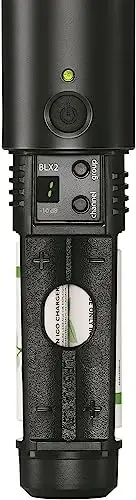 Shure BLX24/PG58 Wireless Microphone System - 14-Hour Battery Life, 300 ft Range, UHF | Includes PG58 Handheld Vocal Mic, Single Channel Receiver | H10 Band (BLX24/PG58-H10) - 5