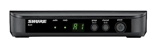 Shure BLX24/PG58 Wireless Microphone System H9 Band - 14-Hour Battery Life, 300 ft Range, UHF | Includes PG58 Handheld Vocal Mic, Single Channel Receiver, Black - SHURE (1)