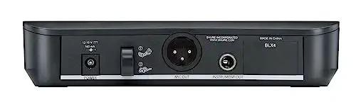 Shure BLX24/PG58 simsiz mikrofon tizimi - 14 soat batareya quvvati, 300 fut masofa, UHF | PG58 qo'lda vokal mikrofon, bitta kanalli qabul qilgich | H11 diapazoni (BLX24/PG58-H11) - 5