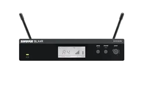 Shure BLX24R/SM58 Wireless Microphone System - 14-Hour Battery Life, 300 ft Range, UHF | SM58 Handheld Vocal Mic, Single Channel Rack Mount Receiver | H9 Band (BLX24R/SM58-H9) - 4