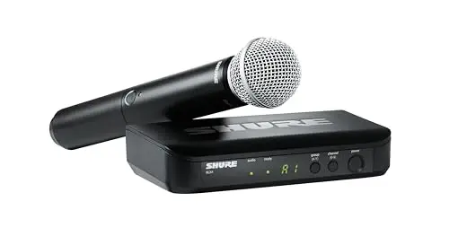 Shure BLX24/SM58 Wireless Microphone System - 14-Hour Battery Life, 300 ft Range, UHF | Includes SM58 Handheld Vocal Mic, Single Channel Receiver | H9 Band (BLX24/SM58-H9) - 2