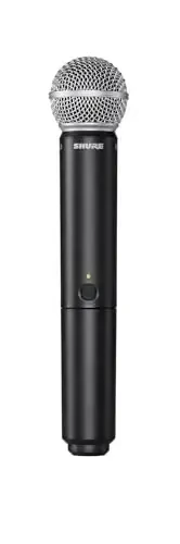 Shure BLX24/SM58 Wireless Microphone System - 14-Hour Battery Life, 300 ft Range, UHF | Includes SM58 Handheld Vocal Mic, Single Channel Receiver | H11 Band (BLX24/SM58-H11) - 6
