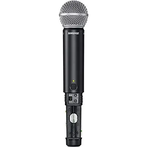 Shure BLX288/SM58 Беспроводная микрофонная система - 14 часов работы от батареи, дальность 91 м, UHF | В комплекте (2) вокальных микрофона SM58, двухканальный приемник | Диапазон J11 (BLX288/SM58-J11) - 3