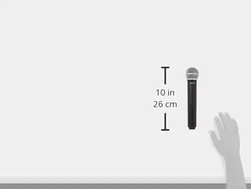 Shure BLX2/B58 Handheld Transmitter with PG58 Vocal Mic Capsule - for use with BLX Wireless Microphone Systems, Receiver Sold Separately | H10 Band (BLX2/PG58=-H10) - 2