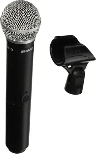 Shure BLX2/B58 Handheld Transmitter with PG58 Vocal Mic Capsule - for use with BLX Wireless Microphone Systems, Receiver Sold Separately | H9 Band (BLX2/PG58=-H9) 