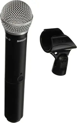 Shure BLX2/B58 qo'lda mikrofon uzatgichi PG58 vokal mikrofon kapsulasi bilan - BLX simsiz mikrofon tizimlari bilan foydalanish uchun, qabul qilgich alohida sotiladi | H9 diapazoni (BLX2/PG58=-H9) - SHURE