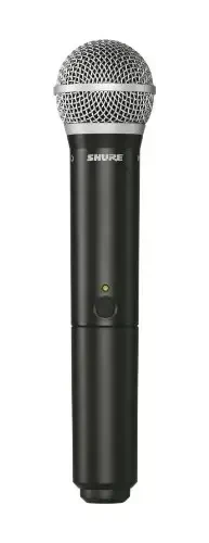 Shure BLX2/PG58 Handheld Wireless Transmitter with PG58 Vocal Mic Capsule - for use with BLX Wireless Microphone Systems (Receiver Sold Separately) | H8 Band - 1