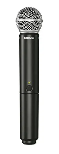Shure BLX2/SM58 Handheld Wireless Transmitter with SM58 Vocal Mic Capsule - for use with BLX Wireless Microphone Systems (Receiver Sold Separately) | H8 Band - SHURE