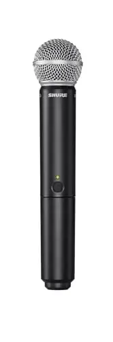 Shure BLX2/SM58 Handheld Transmitter with SM58 Vocal Mic Capsule - for use with BLX Wireless Microphone Systems, Receiver Sold Separately | H10 Band (BLX2/SM58=-H10) - 1