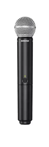 Shure BLX2/SM58 Handheld Transmitter with SM58 Vocal Mic Capsule - for use with BLX Wireless Microphone Systems, Receiver Sold Separately | H10 Band (BLX2/SM58=-H10) 