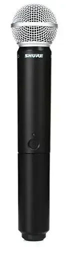 Shure BLX2/SM58 Handheld Transmitter with SM58 Vocal Mic Capsule - for use with BLX Wireless Microphone Systems, Receiver Sold Separately | H11 Band (BLX2/SM58=-H11) 