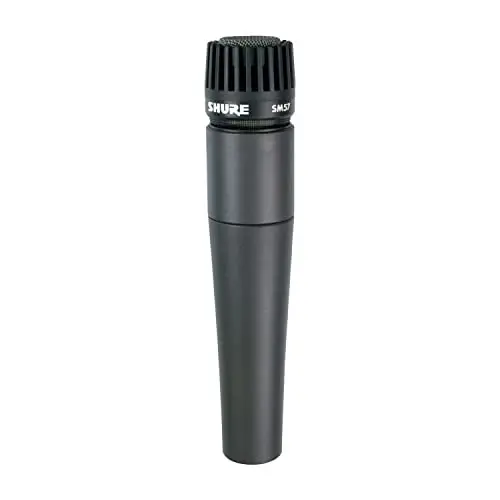Shure SM57 Pro XLR Dynamic Microphone - Professional Studio & Live Performance Cardioid Mic for Instruments, Recording for Drums, Percussion, & Instrument Amplifier Miking (SM57-LC) - 1
