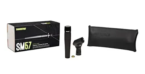 Shure SM57 Pro XLR Dynamic Microphone - Professional Studio & Live Performance Cardioid Mic for Instruments, Recording for Drums, Percussion, & Instrument Amplifier Miking (SM57-LC) - Modazone (1)