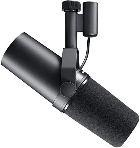 Shure SM7B Vocal Dynamic Microphone – XLR Studio Mic for Podcasting, Recording, Broadcasting, Streaming & Gaming – Smooth, Warm Sound, Rugged Build, Detachable Windscreen, Wide Frequency Range, Black 