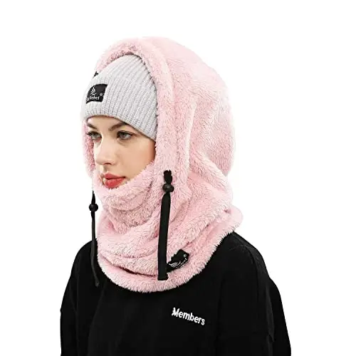 Shy Velvet Balaclava Shamolga chidamli Qishki Yuz Maskasi, Erkaklar va Ayollar uchun Fleece Ski Maskasi, Issiq Yuz Qopqog'i Shlyapa Sharf - SHY (1)