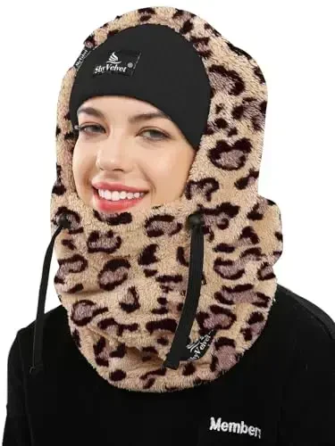 Shy Velvet Balaclava Shamolga chidamli Qishki Yuz Maskasi, Erkaklar va Ayollar uchun Fleece Ski Maskasi, Issiq Yuzni Yopuvchi Shlyapa Qalpog'i Sharf 