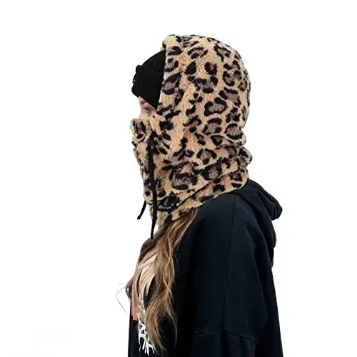 Shy Velvet Balaclava Shamolga chidamli Qishki Yuz Maskasi, Erkaklar va Ayollar uchun Fleece Ski Maskasi, Issiq Yuzni Yopuvchi Shlyapa Qalpog'i Sharf - 5