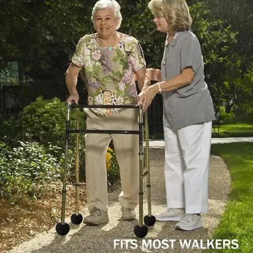 SHYUJAJIE 4 PCS Precut Walker Tennis Balls for Furniture Legs and Floor Protection, Heavy Duty Long Lasting Felt Pad Glide Coverings for Chair - 6