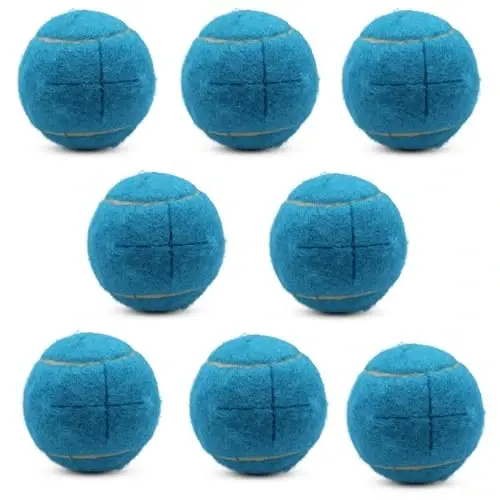 SHYUJAJIE 8 PCS Precut Walker Tennis Balls for Furniture Legs and Floor Protection, Heavy Duty Long Lasting Felt Pad Glide Coverings for Chair (Light Blue) - MODAZONE
