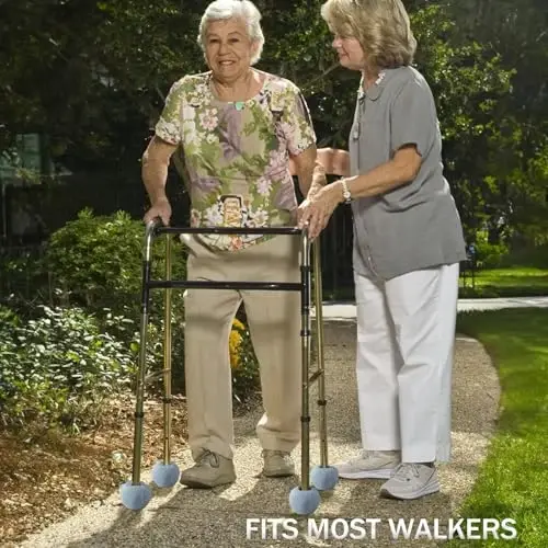 SHYUJAJIE 8 PCS Precut Walker Tennis Balls for Furniture Legs and Floor Protection, Heavy Duty Long Lasting Felt Pad Glide Coverings for Chair (Grey) - 6