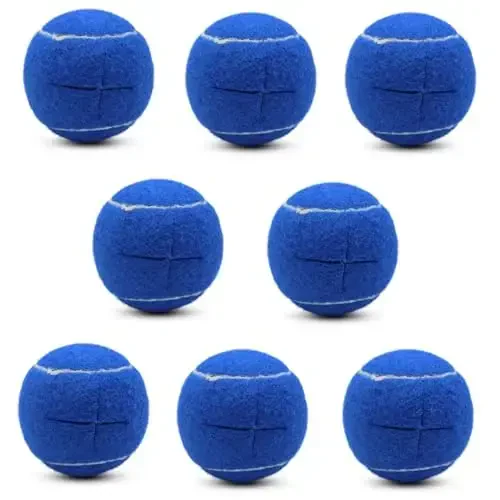 SHYUJAJIE 8 PCS Precut Walker Tennis Balls for Furniture Legs and Floor Protection, Heavy Duty Long Lasting Felt Pad Glide Coverings for Chair (Dark Blue) - 1