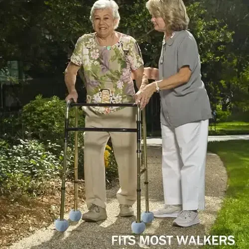 SHYUJAJIE 8 PCS Precut Walker Tennis Balls for Furniture Legs and Floor Protection, Heavy Duty Long Lasting Felt Pad Glide Coverings for Chair (Grey) - 6