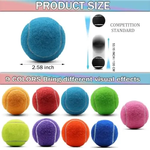 SHYUJAJIE Tennis Balls, 6 Pack Training Tennis Balls,High Elasticity Practice Balls for Beginner, Playing Balls for Dogs - 5