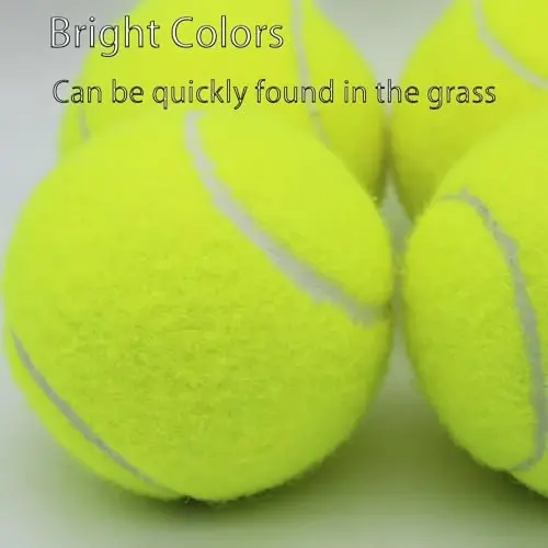 SHYUJAJIE Tennis Balls, 6 Pack Training Tennis Balls,High Elasticity Practice Balls for Beginner, Playing Balls for Dogs - 4