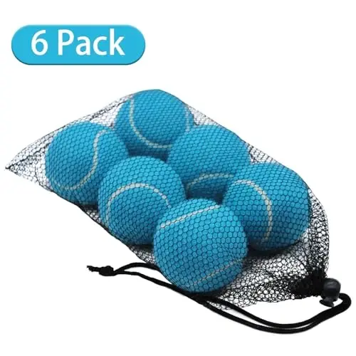 SHYUJAJIE Tennis Balls, 6 Pack Training Tennis Balls,High Elasticity Practice Balls for Beginner, Playing Balls for Dogs - SHYUJAJIE (1)