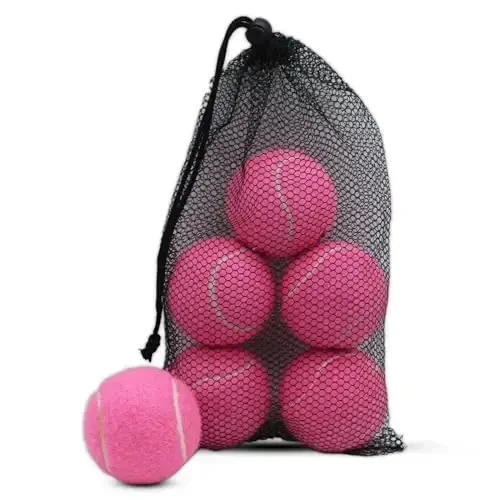 SHYUJAJIE Tennis Balls, 6 Pack Training Tennis Balls,High Elasticity Practice Balls for Beginner, Playing Balls for Dogs - 1