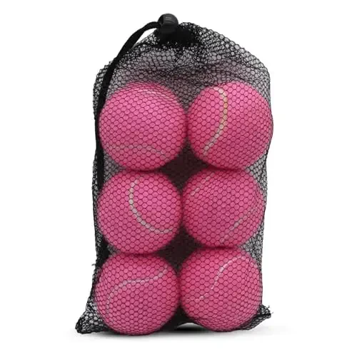 SHYUJAJIE Tennis Balls, 6 Pack Training Tennis Balls,High Elasticity Practice Balls for Beginner, Playing Balls for Dogs - 3