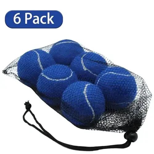SHYUJAJIE Tennis Balls, 6 Pack Training Tennis Balls,High Elasticity Practice Balls for Beginner, Playing Balls for Dogs - 2