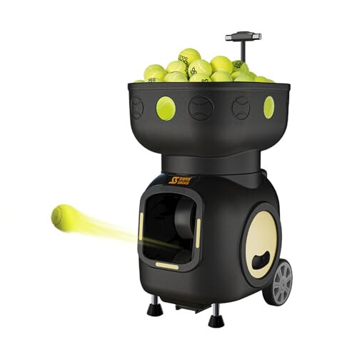 Siboasi Tennis Ball Machine Remote Control Special seat High Speed, Stable and Ball Protecting (Batteries are not Included and Need to be Purchased Separately) - 1