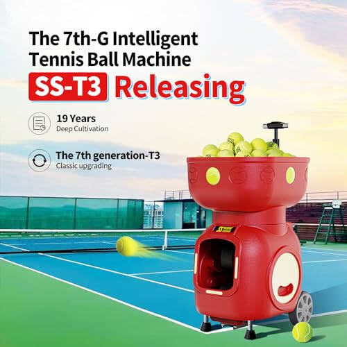 Siboasi Tennis Ball Machine Remote Control Special seat High Speed, Stable and Ball Protecting (Batteries are not Included and Need to be Purchased Separately) - 2