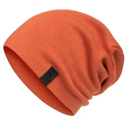 Warm Slouchy Beanie Hat - Deliciously Soft Daily Beanie in Fine Knit 