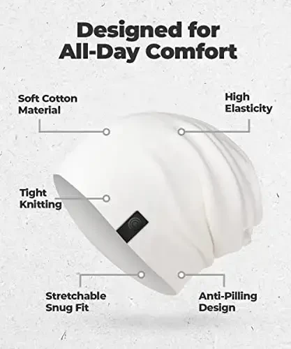 Warm Slouchy Beanie Hat - Deliciously Soft Daily Beanie in Fine Knit - 3