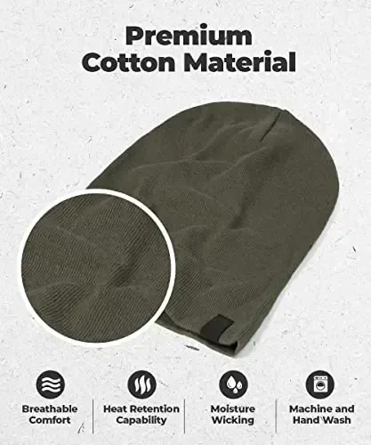 Warm Slouchy Beanie Hat - Deliciously Soft Daily Beanie in Fine Knit - 2