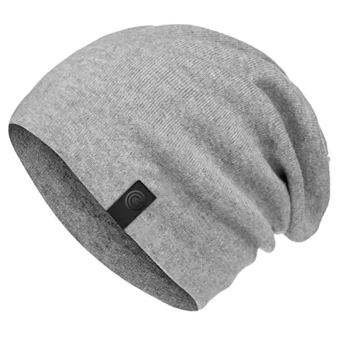 Warm Slouchy Beanie Hat - Deliciously Soft Daily Beanie in Fine Knit 