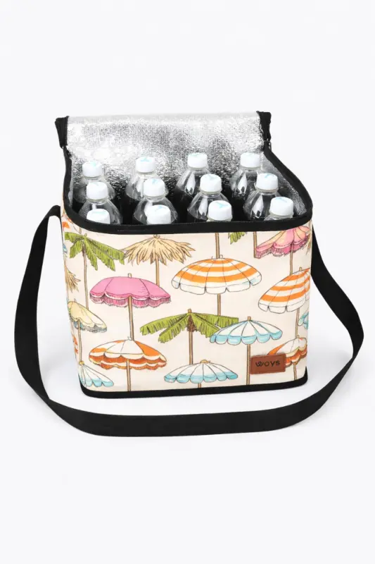 Sıcak Ve Soğuk Tutan Askılı Yalıtımlı Termal Çanta Soğutucu Piknik Çantası -1 Adet Buz Aküsü Hediye-DESEN 1 - WOYS